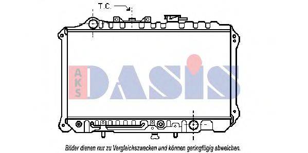 Радиатор, охлаждение двигателя AKS DASIS 25653