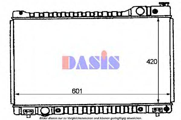 Радиатор, охлаждение двигателя AKS DASIS 111070N