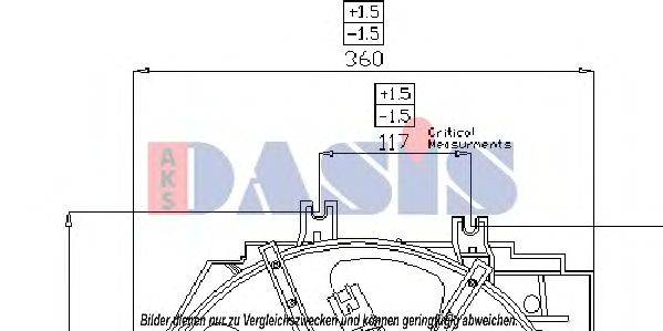Вентилятор, охлаждение двигателя AKS DASIS MZ7521