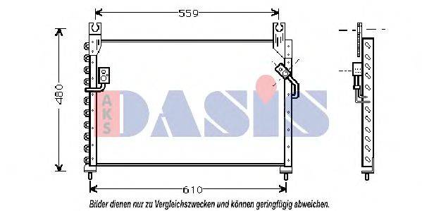 Конденсатор, кондиционер AKS DASIS 112180N