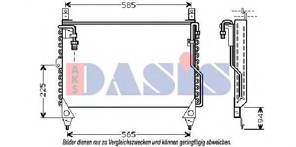 Конденсатор, кондиционер AKS DASIS 121860N