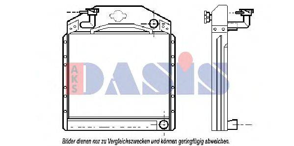 Радиатор, охлаждение двигателя AKS DASIS ME2164
