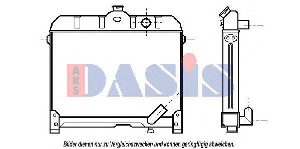 Радиатор, охлаждение двигателя AKS DASIS 130950N