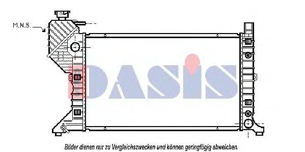 Радиатор, охлаждение двигателя AKS DASIS 132130N