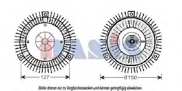 Сцепление, вентилятор радиатора AKS DASIS 138970N