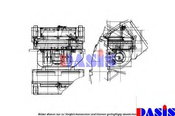 Теплообменник, отопление салона AKS DASIS 139640N