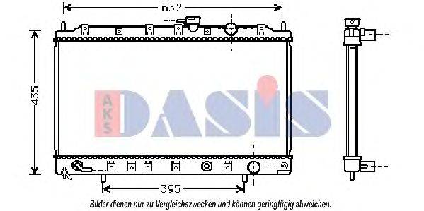 Радиатор, охлаждение двигателя AKS DASIS 28149