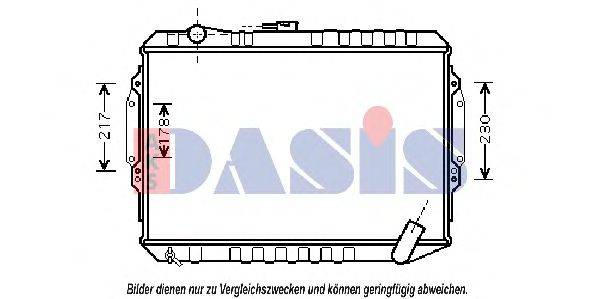 Радиатор, охлаждение двигателя AKS DASIS 28179