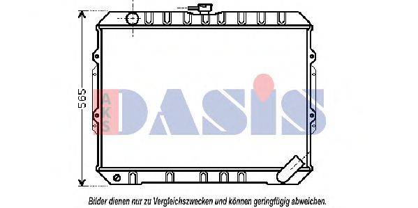 Радиатор, охлаждение двигателя AKS DASIS 140086N