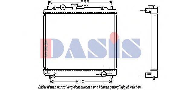 Радиатор, охлаждение двигателя AKS DASIS 28135