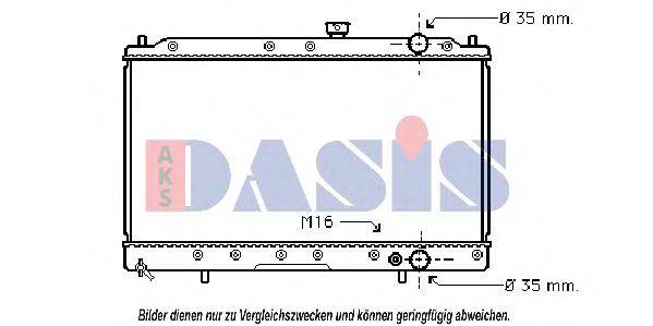 Радиатор, охлаждение двигателя AKS DASIS 28130