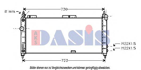 Радиатор, охлаждение двигателя AKS DASIS 13050