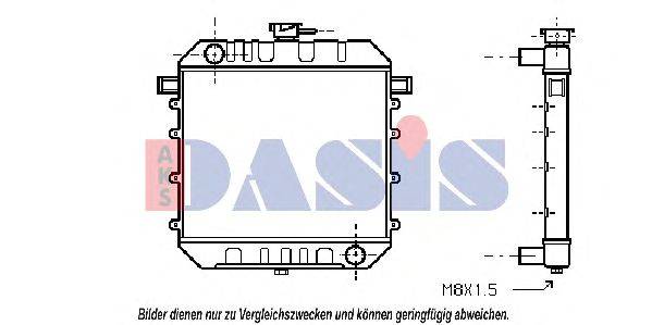 Радиатор, охлаждение двигателя AKS DASIS 13126