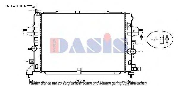 Радиатор, охлаждение двигателя AKS DASIS 150104N