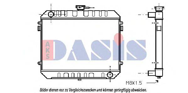 Радиатор, охлаждение двигателя AKS DASIS 150920N