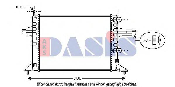 Радиатор, охлаждение двигателя AKS DASIS 151960N