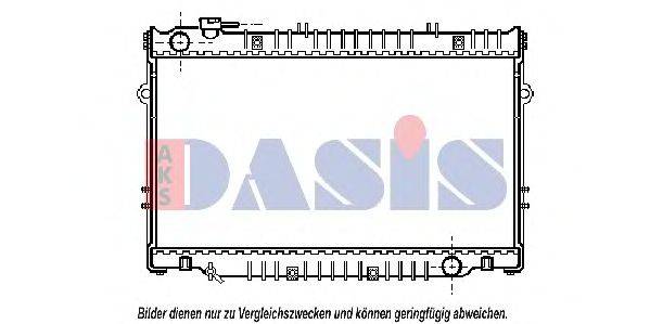 Радиатор, охлаждение двигателя AKS DASIS TO2223