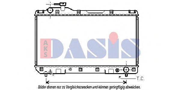 Радиатор, охлаждение двигателя AKS DASIS 213470N