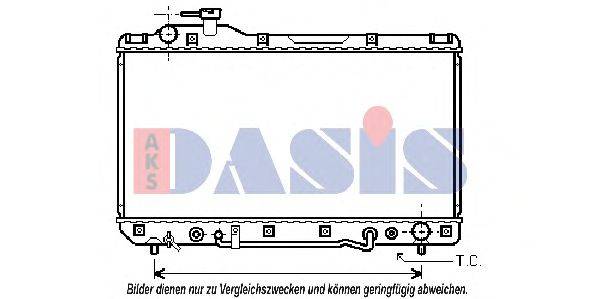 Радиатор, охлаждение двигателя AKS DASIS 213560N