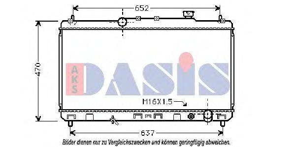 Радиатор, охлаждение двигателя AKS DASIS 29300