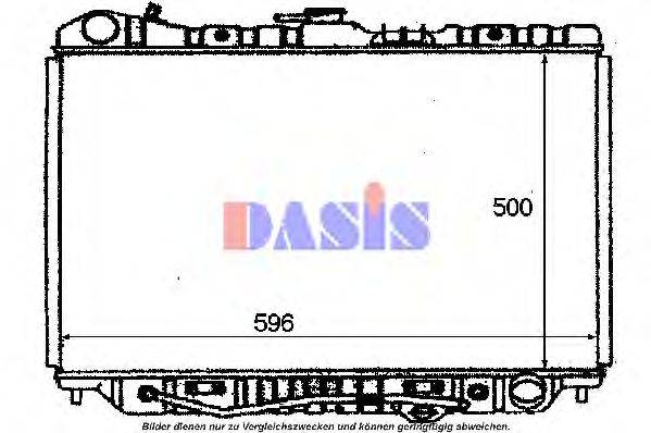 Радиатор, охлаждение двигателя AKS DASIS 230000N