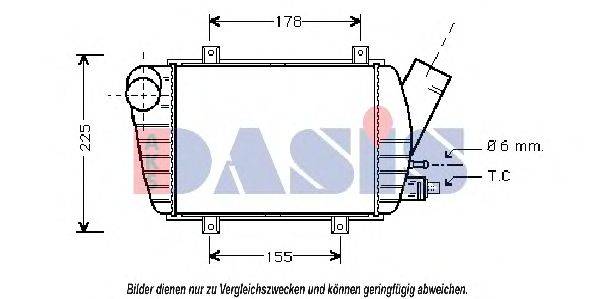 Интеркулер AKS DASIS VW4154