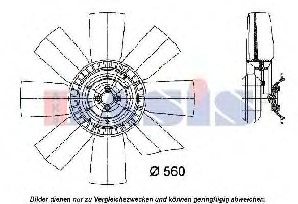 Сцепление, вентилятор радиатора AKS DASIS 288600N