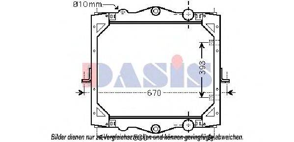 Радиатор, охлаждение двигателя AKS DASIS 290015N