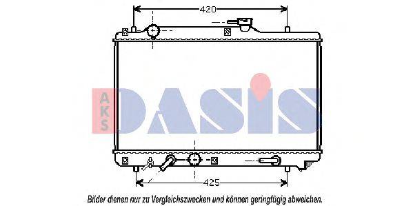Радиатор, охлаждение двигателя AKS DASIS 320004N