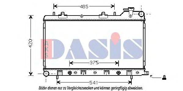 Радиатор, охлаждение двигателя AKS DASIS 35005