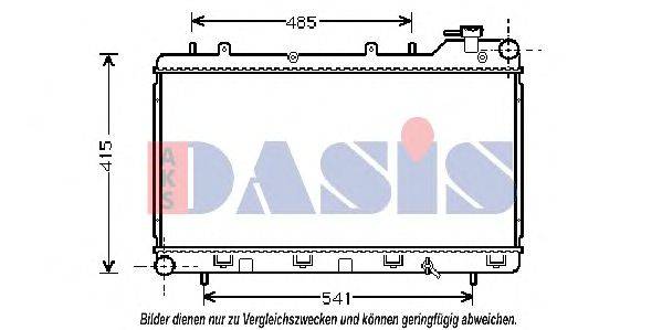 Радиатор, охлаждение двигателя AKS DASIS 35016