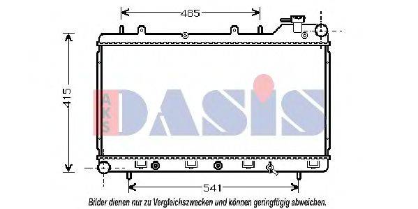 Радиатор, охлаждение двигателя AKS DASIS 350180N