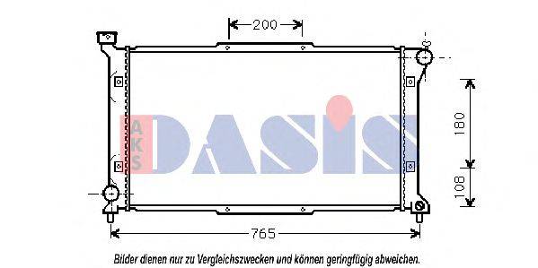 Радиатор, охлаждение двигателя AKS DASIS 350230N