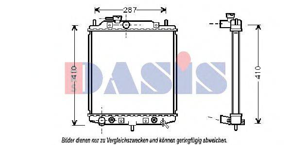 Радиатор, охлаждение двигателя AKS DASIS 27549