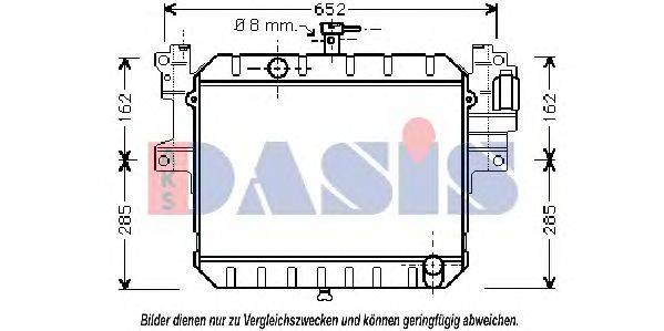 Радиатор, охлаждение двигателя AKS DASIS 27546