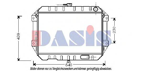 Радиатор, охлаждение двигателя AKS DASIS 360360N