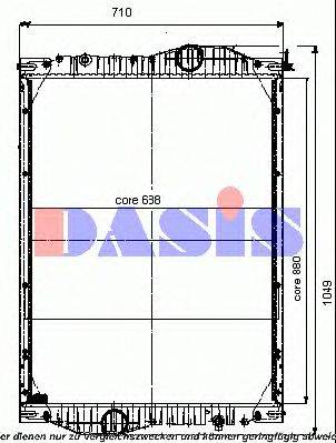 Радиатор, охлаждение двигателя AKS DASIS 460370T