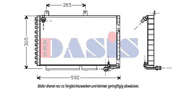 Конденсатор, кондиционер AKS DASIS 482004N