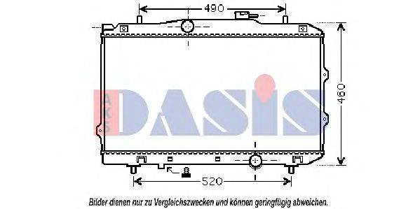 Радиатор, охлаждение двигателя AKS DASIS KA2119