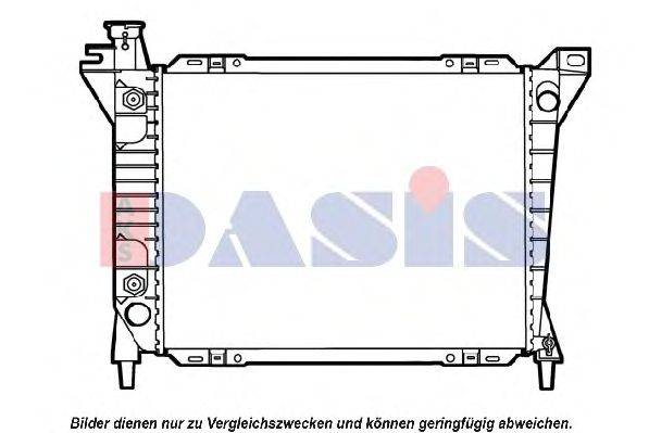 Радиатор, охлаждение двигателя AKS DASIS 520160N