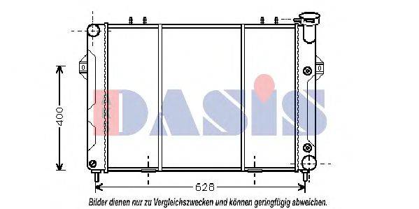 Радиатор, охлаждение двигателя AKS DASIS 520490N