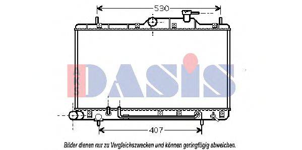 Радиатор, охлаждение двигателя AKS DASIS 33043