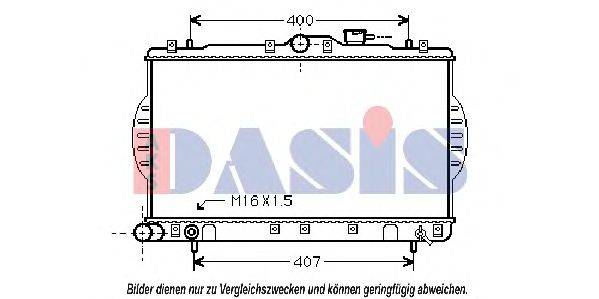 Радиатор, охлаждение двигателя AKS DASIS 33023