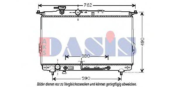 Радиатор, охлаждение двигателя AKS DASIS 560024N