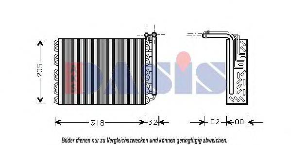 Испаритель, кондиционер AKS DASIS 821840N