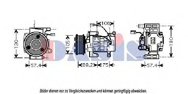 Компрессор, кондиционер AKS DASIS 850386N