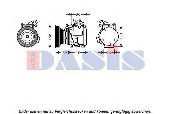 Компрессор, кондиционер AKS DASIS 850447N