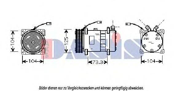 Компрессор, кондиционер AKS DASIS 850463N