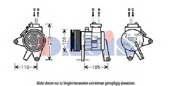 Компрессор, кондиционер AKS DASIS CRK065