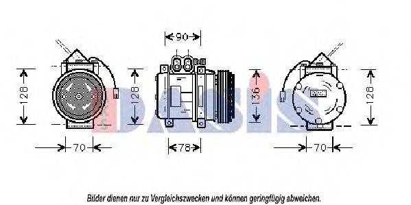 Компрессор, кондиционер AKS DASIS 851412N